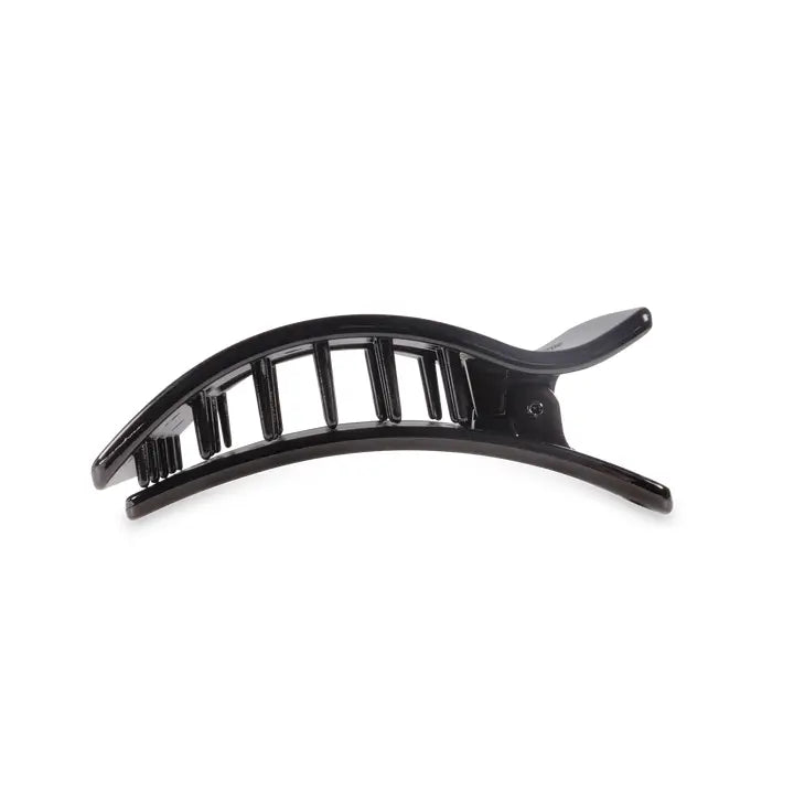 Flat Rectangle Hair Clip | Medium | Jet Black