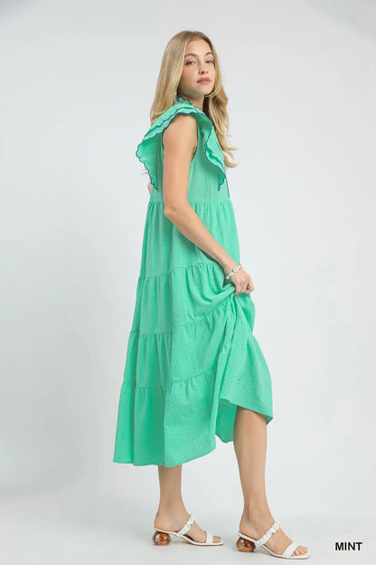 Seaside Scallop Shift Dress