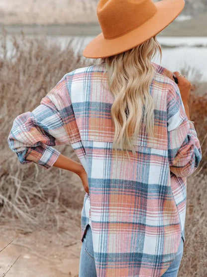 Addison Pink Plaid Shacket