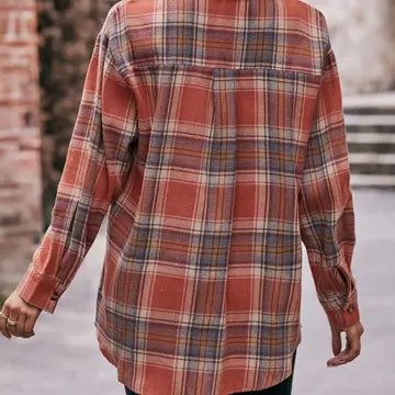 Casual Oversized Plaid Shirt