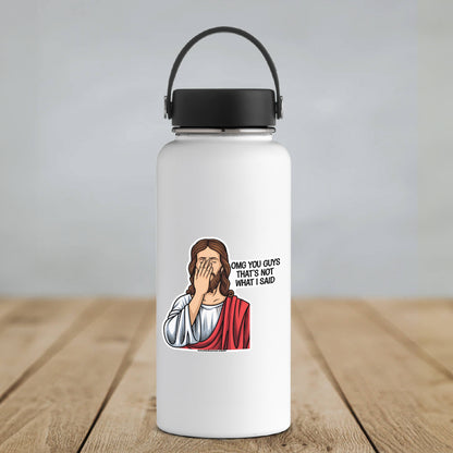 Facepalm Jesus Sticker