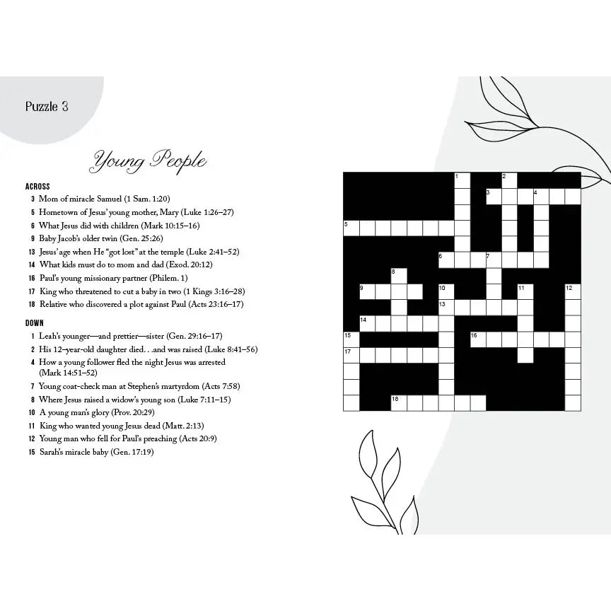 Calming Bible Crosswords
