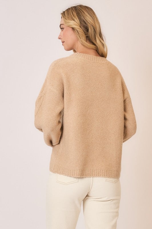 Soft Brushed Knit Sweater