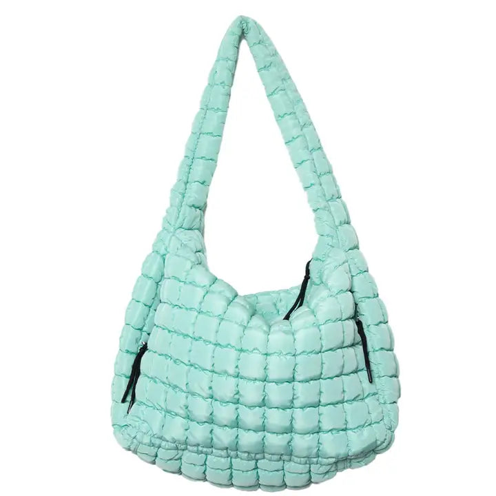 Katydid Mint Quilted Tote