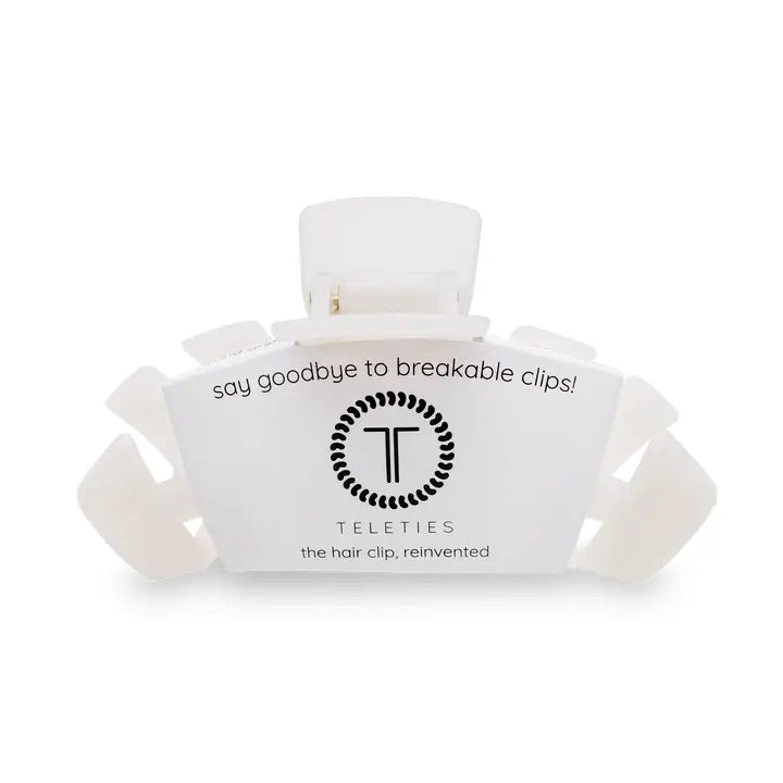 Classic Hair Clip | Large | Coconut White