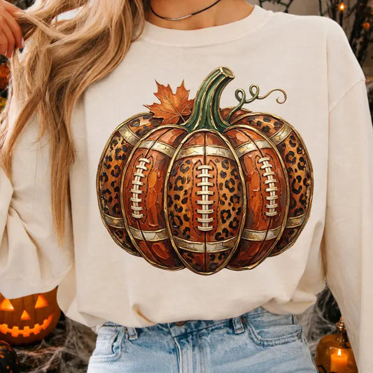 Football Pumpkin Game Day T-Shirt