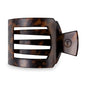 Square Flat Hair Clip | Med. | Tortoise