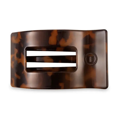Flat Rectangle Hair Clip | Medium | Tortoise