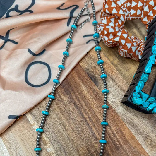 16in Turquoise Pearl Neckless