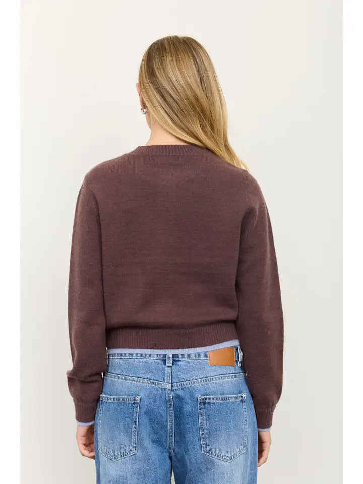 Blue Skies & Cocoa Cardigan