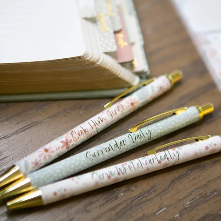 Floral Bible Study Pens