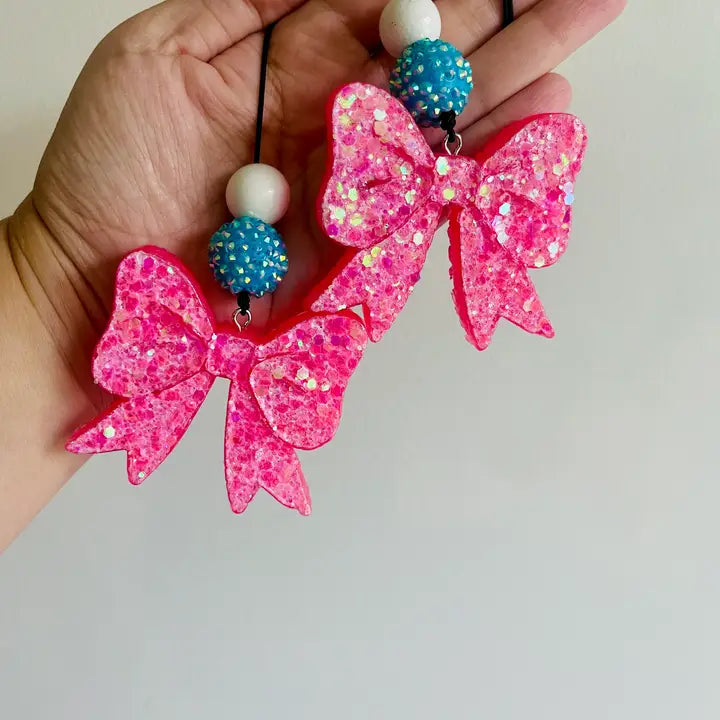 Double Bow Dangle Car Freshie