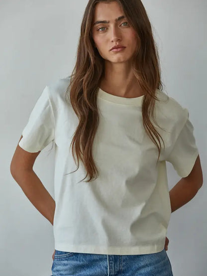 Cotton Short Sleeve Top