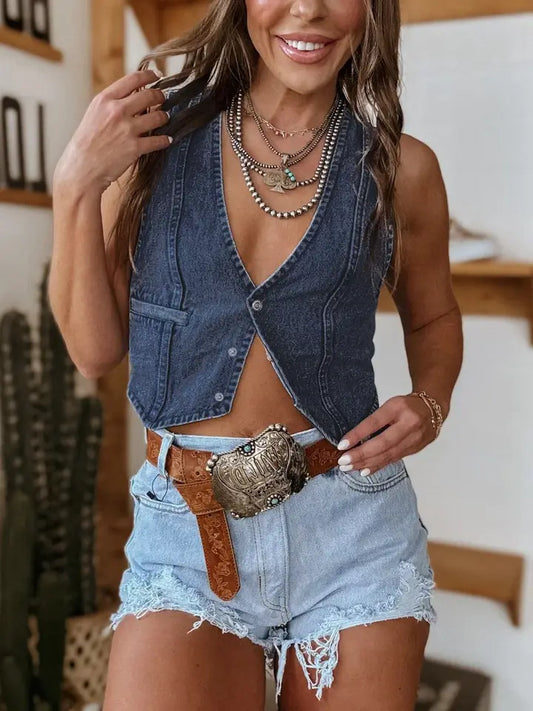 Cowgirl Denim Vest