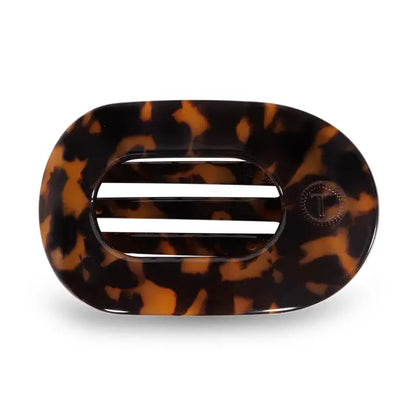 Round Flat Hair Clip | Small | Tortoise