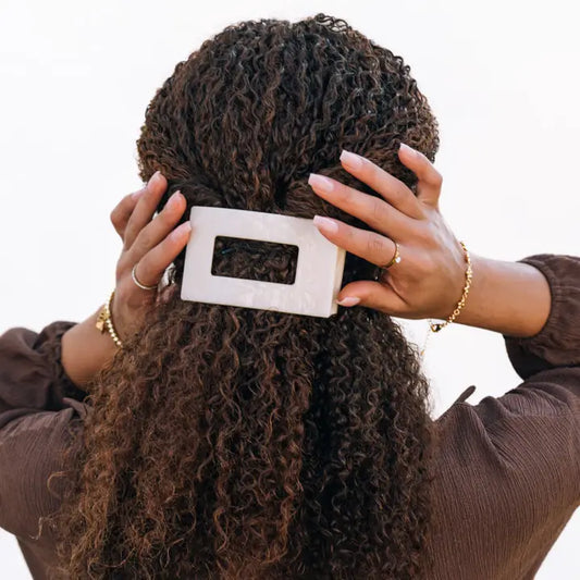 Flat Rectangle Med Hair Clip