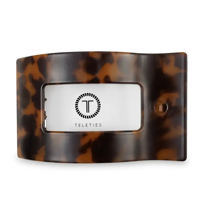Flat Rectangle Hair Clip | Large | Tortoise