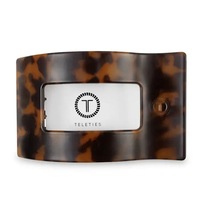 Flat Rectangle Hair Clip | Large | Tortoise