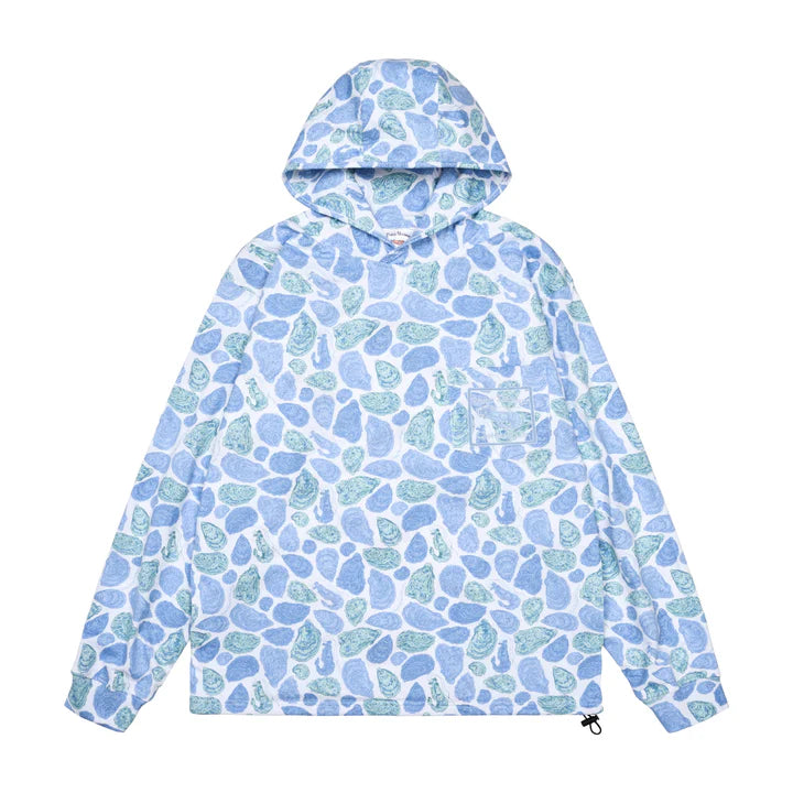 Blue Oyster T-Shirt Hoodie