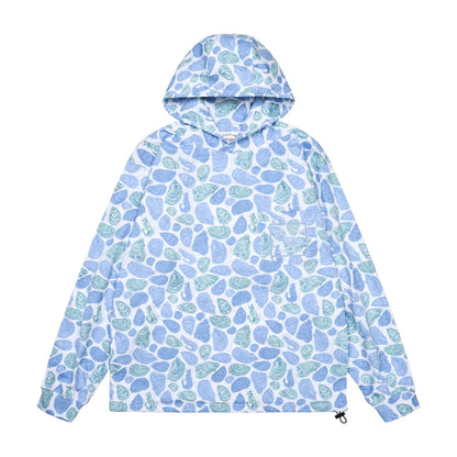 Blue Oyster T-Shirt Hoodie