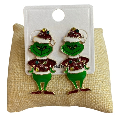 Grinch Dangle Earrings