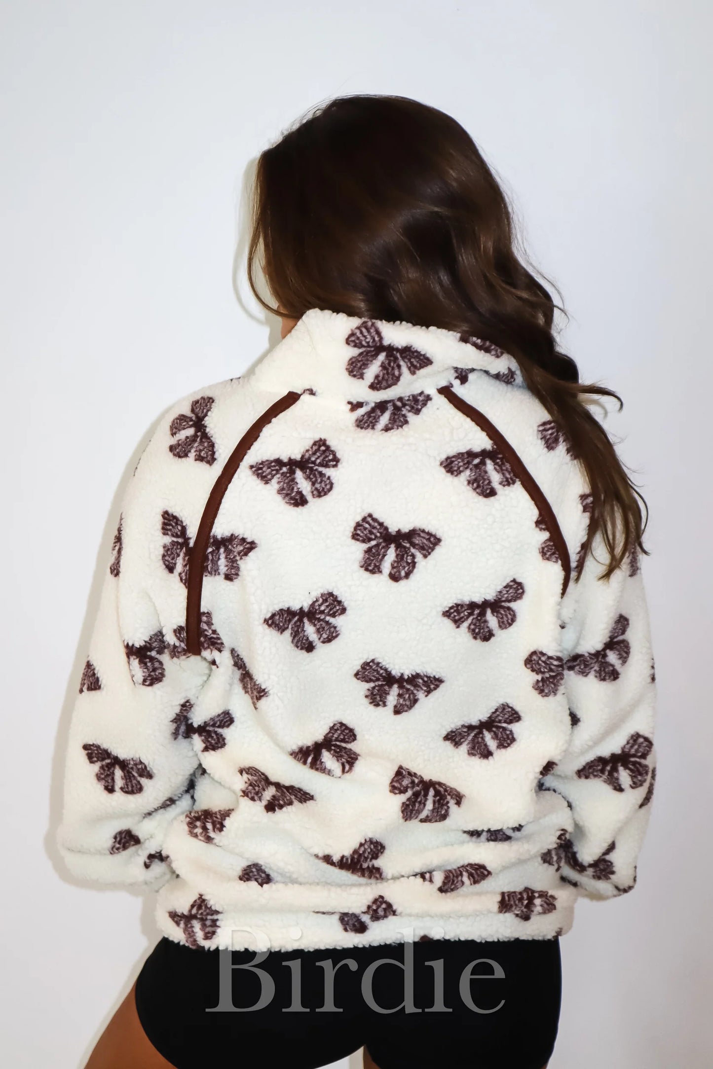 BIRDIE Bow Sherpa Pullover