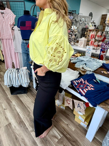 Sunshine Embroidered Top