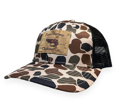 Old School Camo Youth Trucker Hat