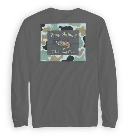 Grey Camo Long Sleeve T