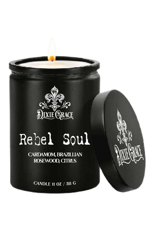 Rebel Soul 11 oz Glass Candle - Cotton Wick