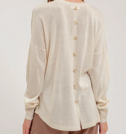 Back Buttoned Sweater