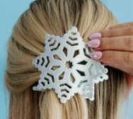 Snowflake Flat Clip