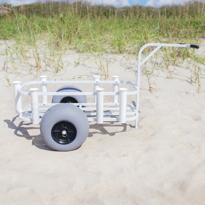 White Fishing Cart