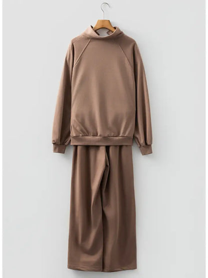 Polo Pullover and Drawstring Sweatpants Set