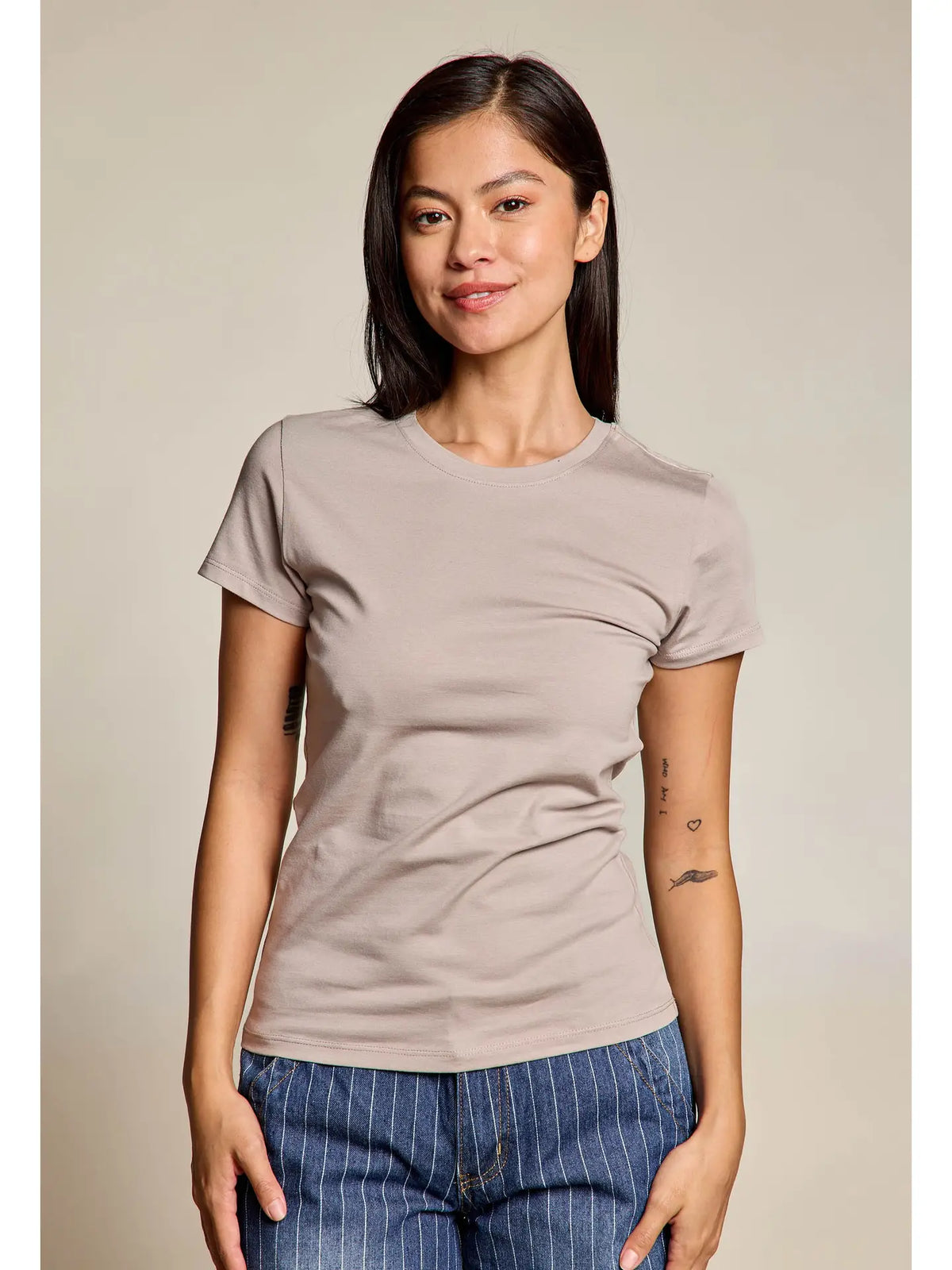 Taupe Basic Jr Tee