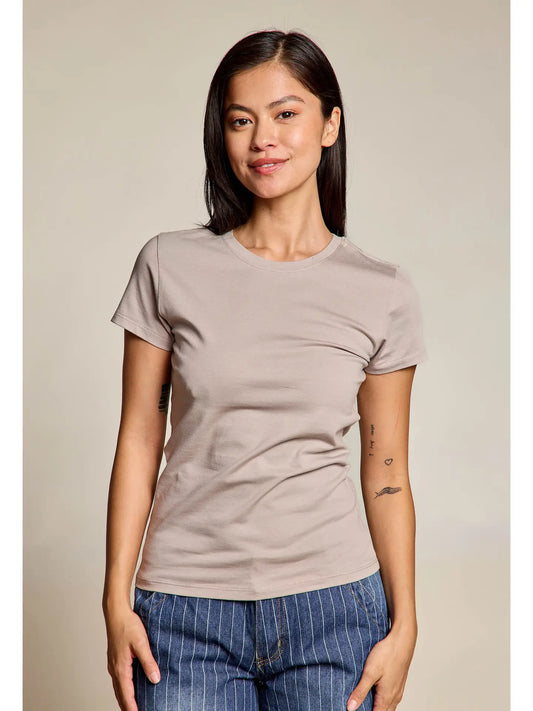 Taupe Basic Jr Tee