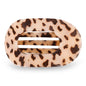 Round Flat Hair Clip | Small | Blonde Tortoise