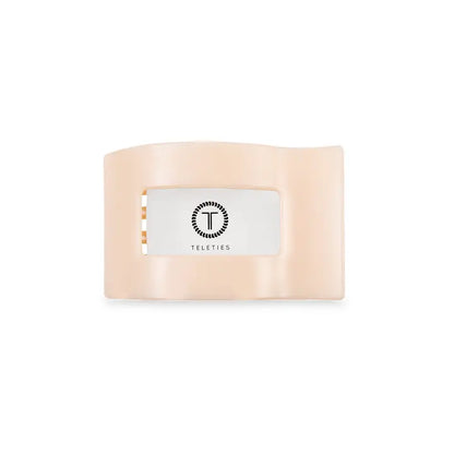 Flat Rectangle Hair Clip | Small | Almond Beige