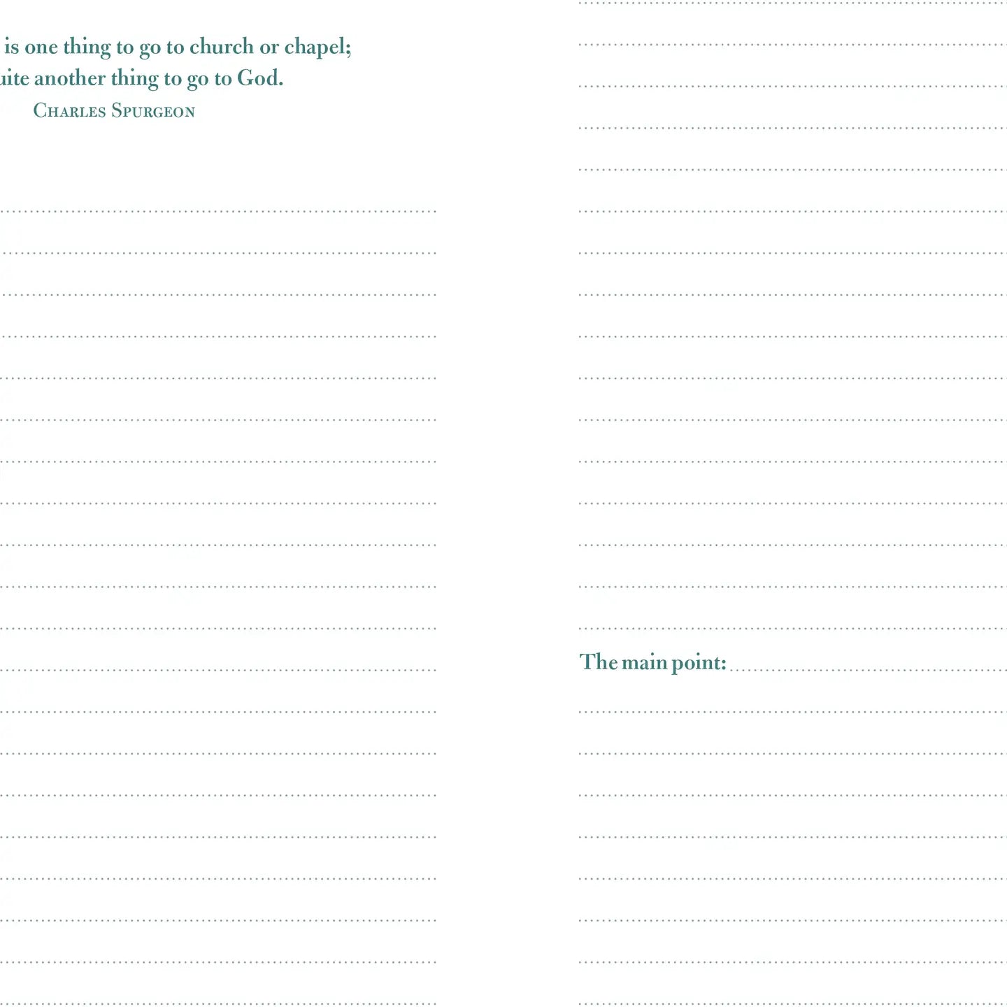 Sermon Notes notebook