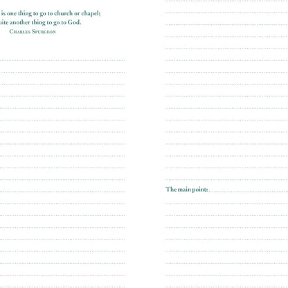 Sermon Notes notebook