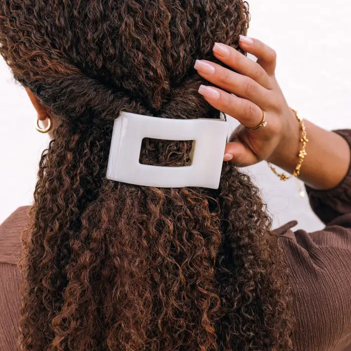 Flat Rectangle Hair Clip | Medium |