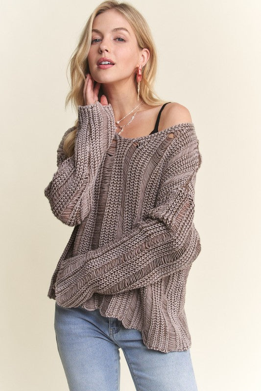 MINERAL WASHED SWEATER