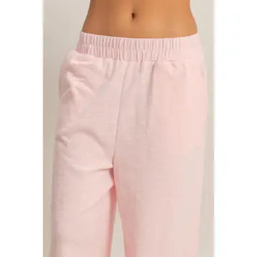 Elastic Waist Wide-Leg Pants