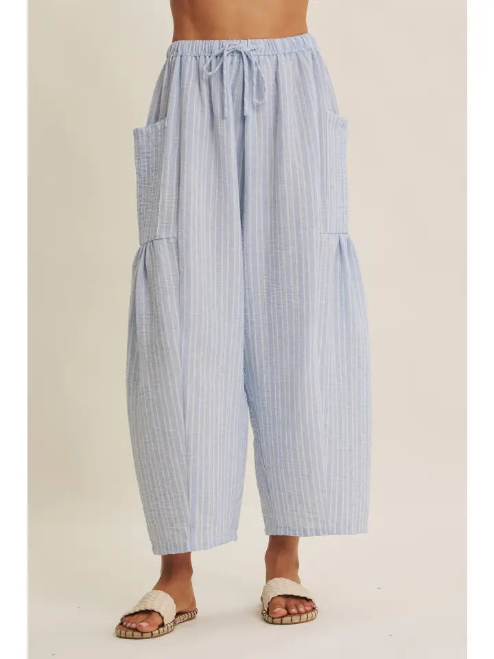 Slow Mornings Stripe Billowy Pants