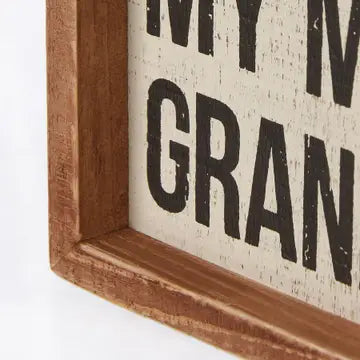 Mom's Grandkids inset box sign