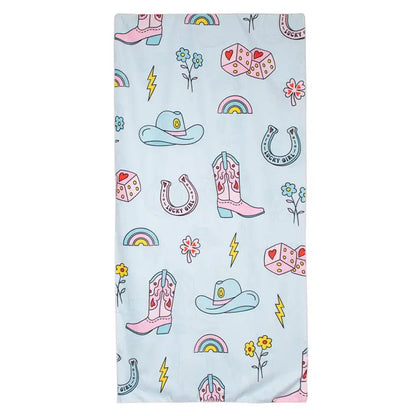 Lucky Cowgirl Quick Dry Towel