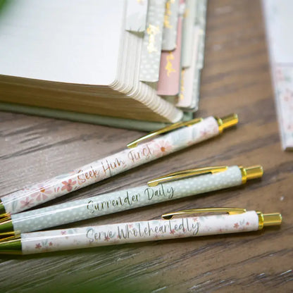 Floral Bible Study Pens