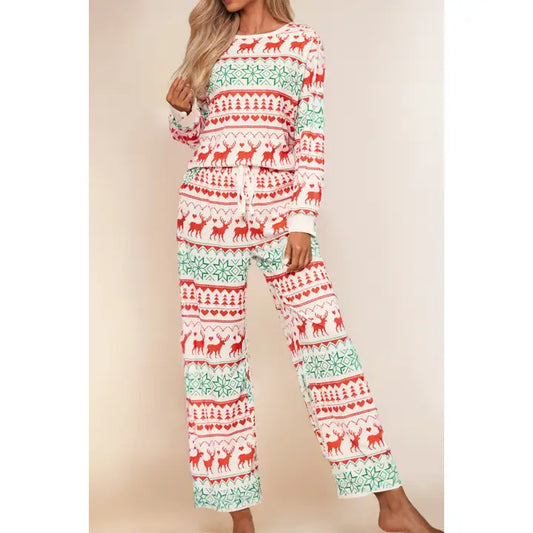 Christmas Print Lounge Set