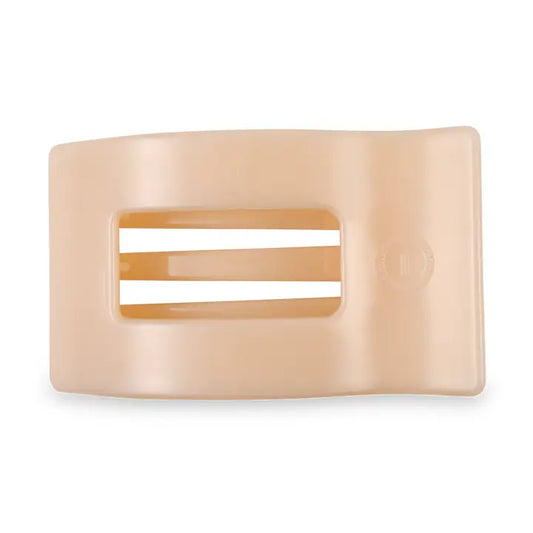 Flat Rectangle Hair Clip | Small | Almond Beige
