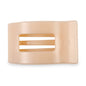 Flat Rectangle Hair Clip | Small | Almond Beige